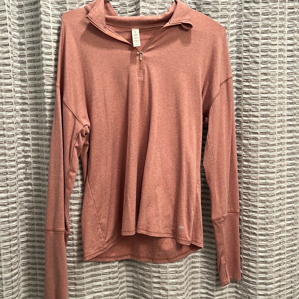 Marika pink quarter zip